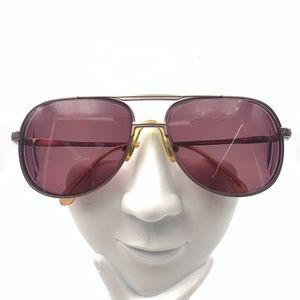 Vintage Lawrence Eyewear Silver Aviator Sunglasses Frames